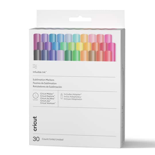 Cricut® Infusible Ink™ 1mm Ultimate Sampler Sublimation Markers, 30ct. with Adapter